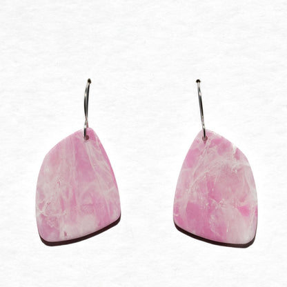 Pink Marble - oorhangers 3