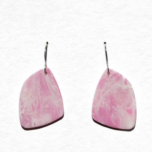 Pink Marble - oorhangers 3