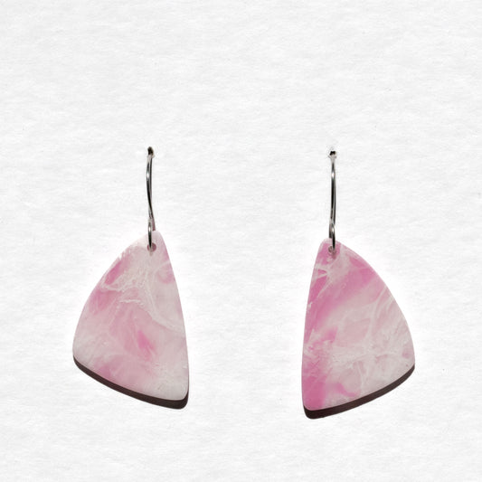 Pink Marble - oorhangers 6