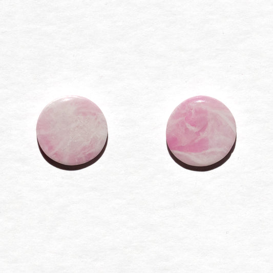 Pink Marble - oorknopjes 1