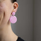 Pink Marble - oorhangers 1